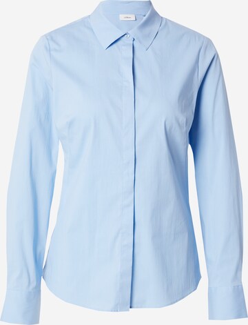 s.Oliver BLACK LABEL Blouse in Blauw: voorkant