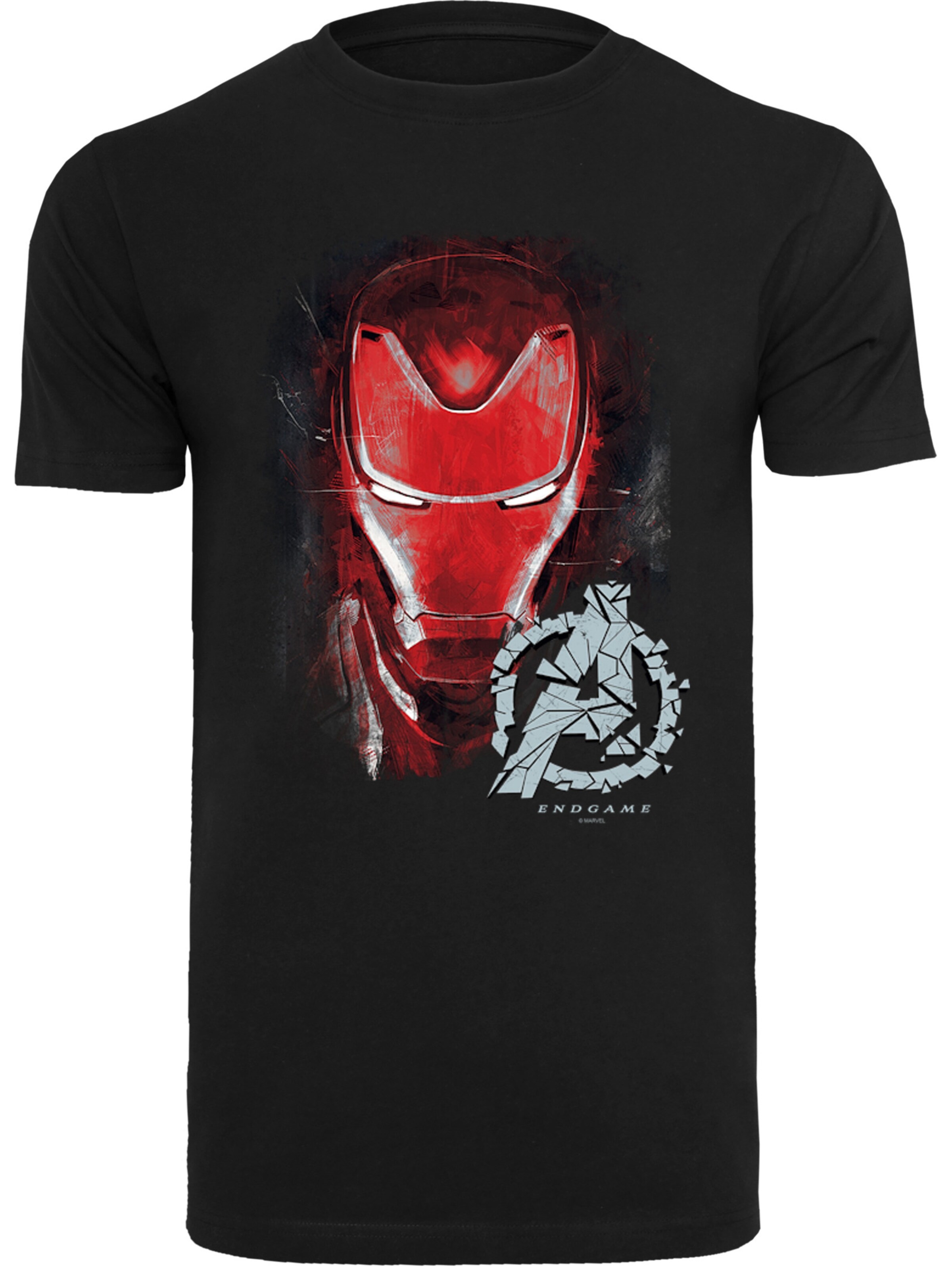 F4NT4STIC T-Shirt 'Iron Man' in Schwarz: Vorderseite