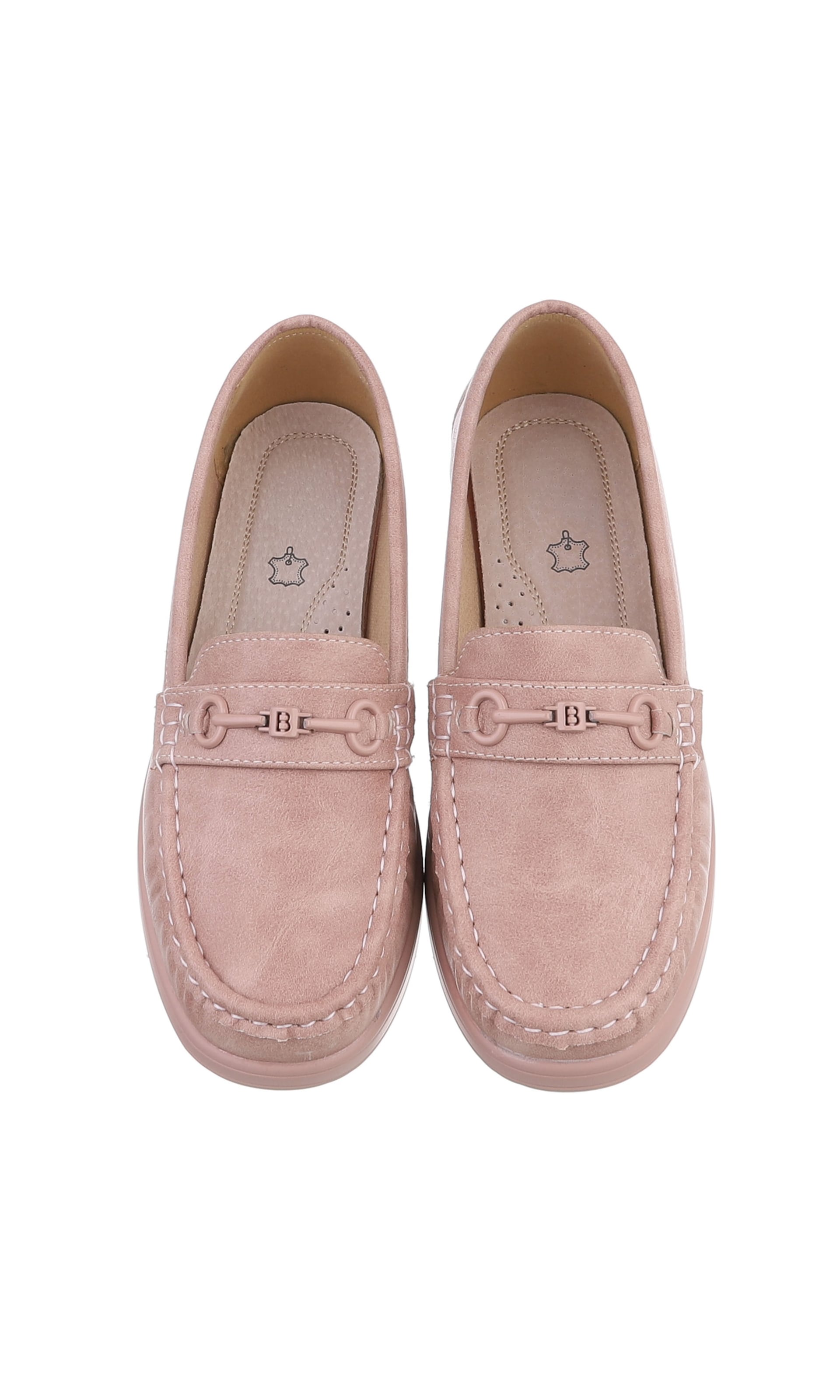 Ital-Design Moccasins in Pink