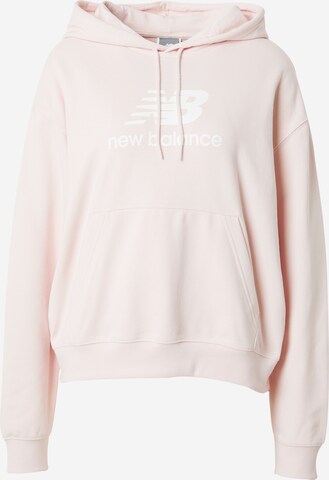 Sweat-shirt 'Essentials' new balance en rose : devant