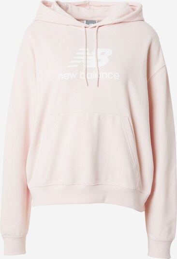 new balance Sweat-shirt 'Essentials' en rose pastel / blanc, Vue avec produit