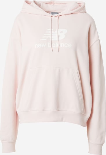 new balance Sweatshirt 'Essentials' em rosa pastel / branco, Vista do produto