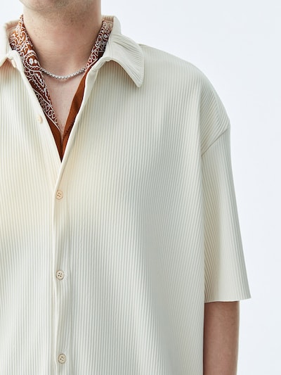 VAMOS CLO Button Up Shirt in Ecru, Item view