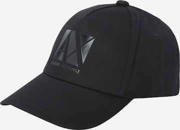 ARMANI EXCHANGE Cap in Black: front