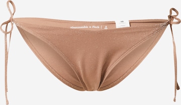 Abercrombie & Fitch Bikini bottom in Brown: front