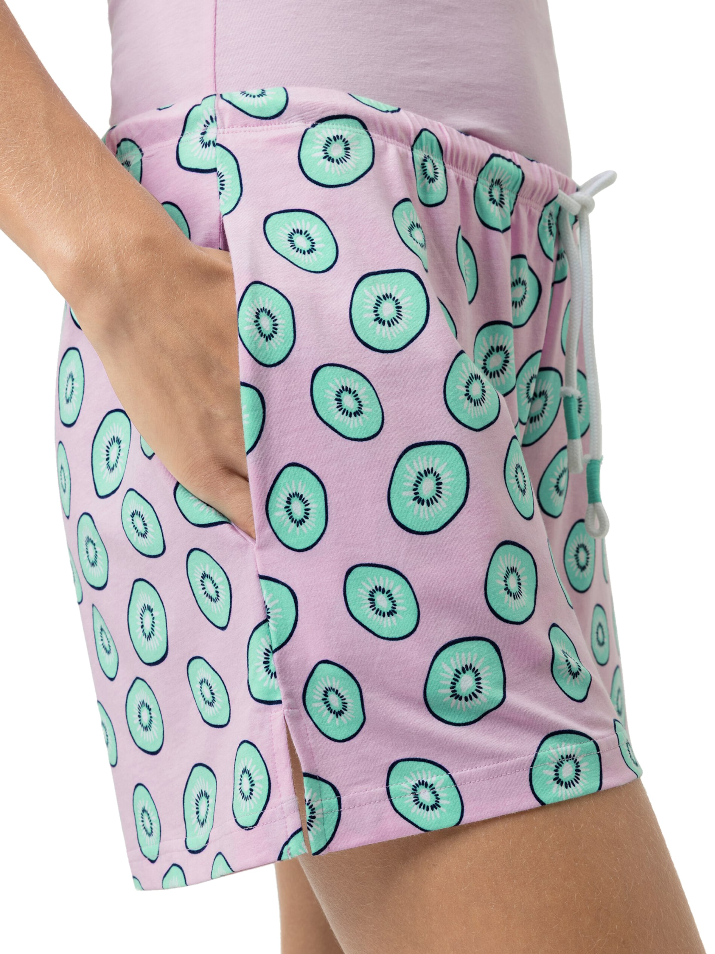 Pantalon de pyjama 'Flashy Fruits' Mey en rose