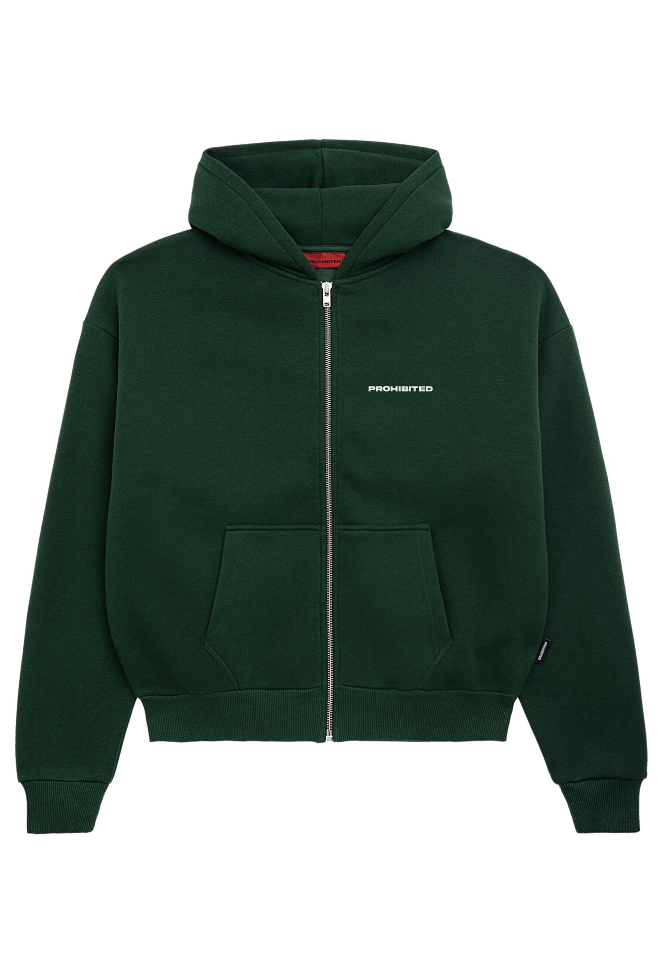 Prohibited Sweatjakke i grøn: forside