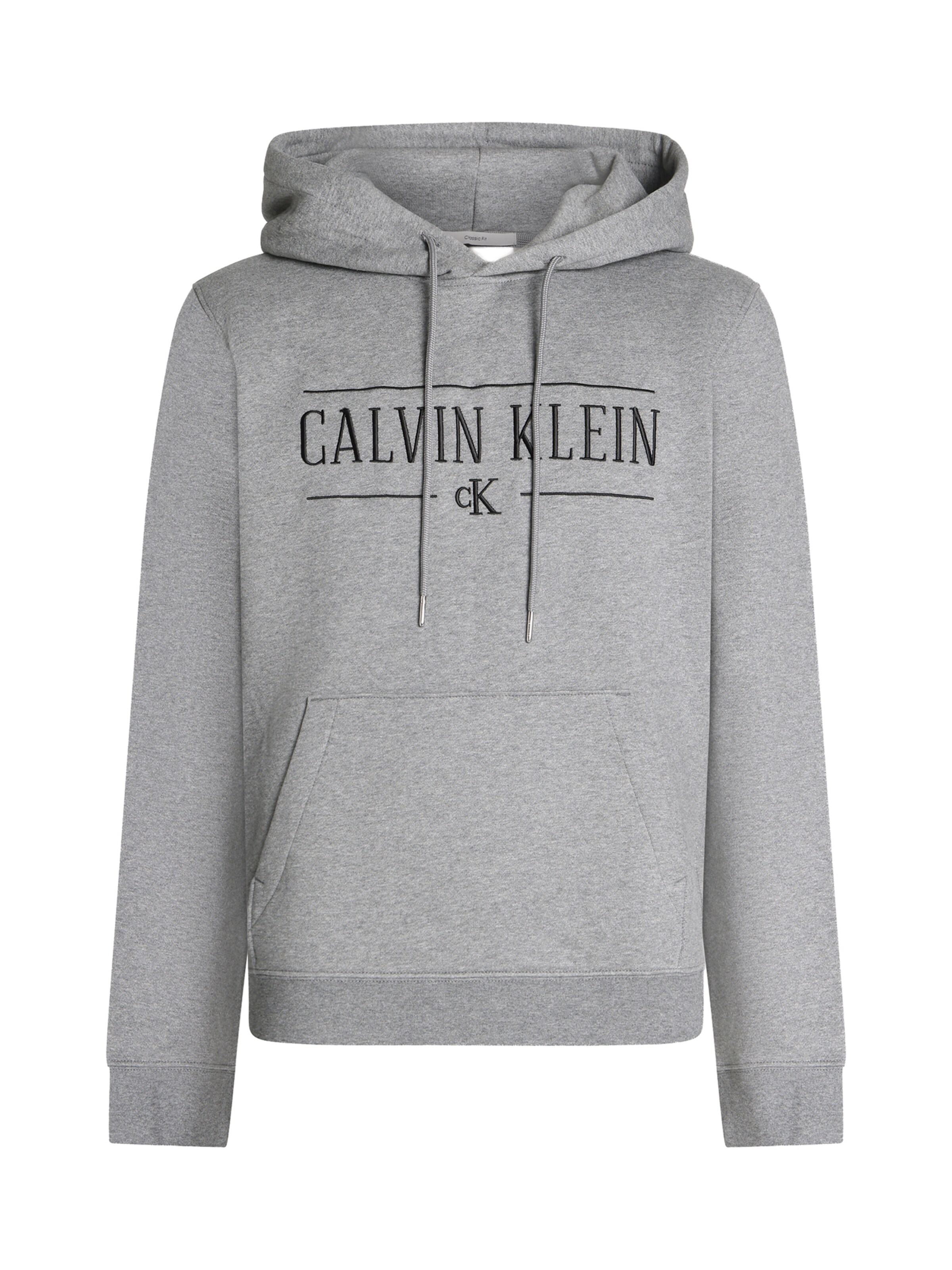Sweat-shirt Calvin Klein Jeans en gris : devant
