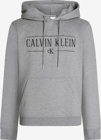 Sweat-shirt Calvin Klein Jeans en gris : devant