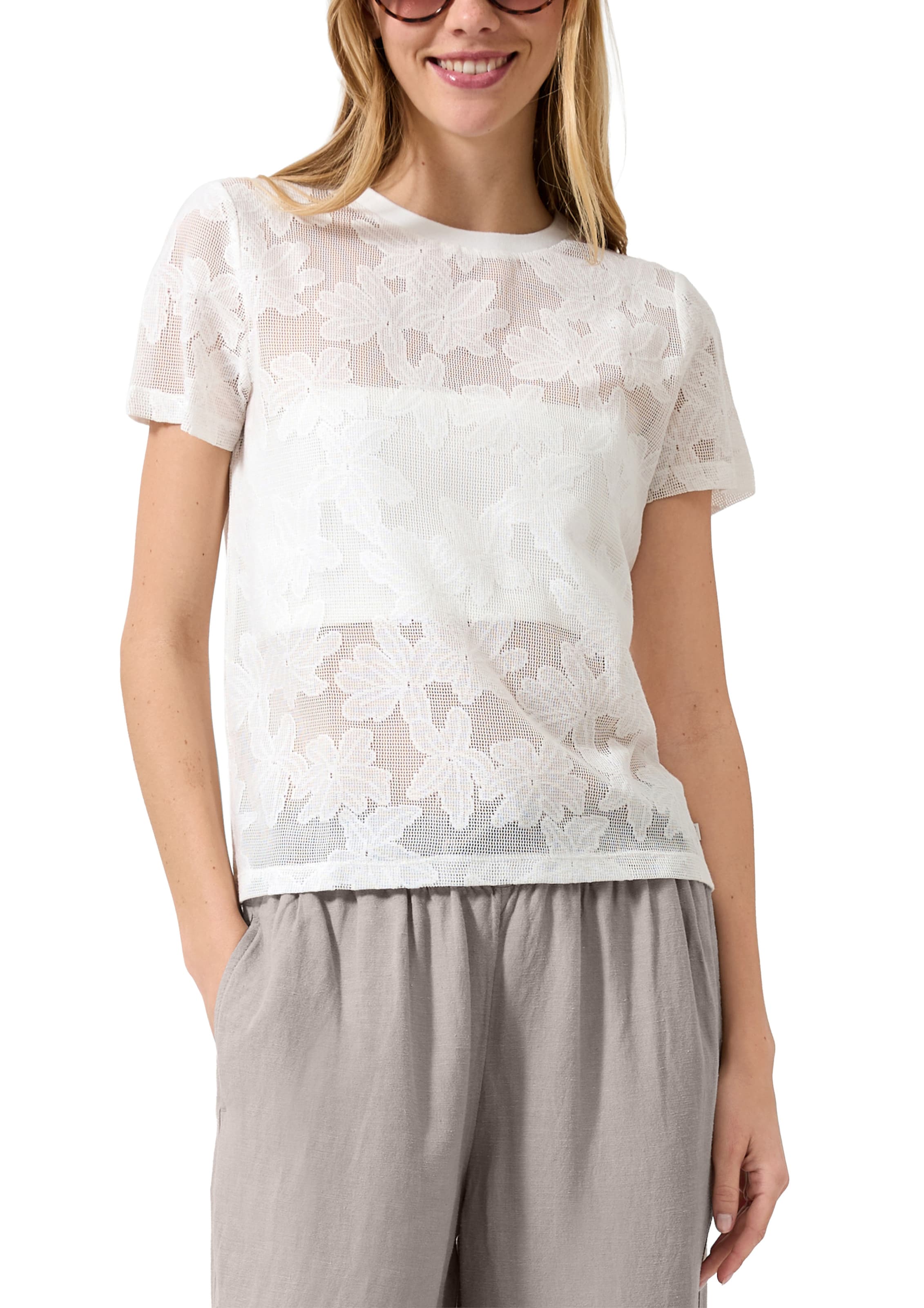 T-shirt QS en beige