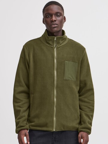 BLEND - Chaqueta polar ' BHBROOKS Sweatshirt zipp thru ' en verde