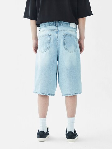 VAMOS CLO Loosefit Jeans 'Sunflower' i blå