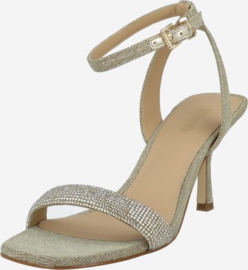 MICHAEL Michael Kors Strap Sandals 'CARRIE' in Gold: front