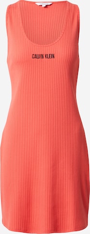 Calvin Klein Swimwear Dress in Red: front