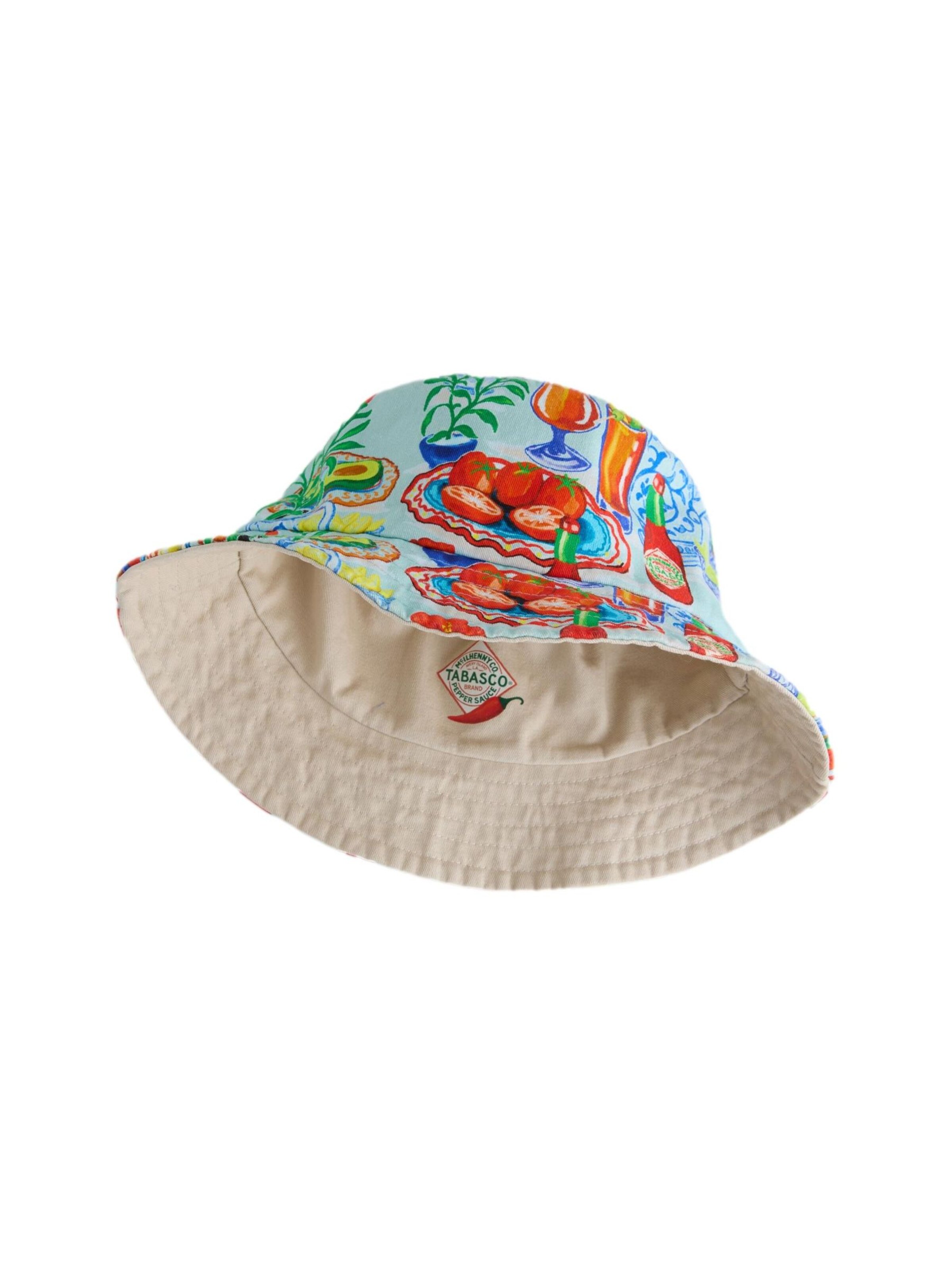 Next Hut in Blau: Vorderseite