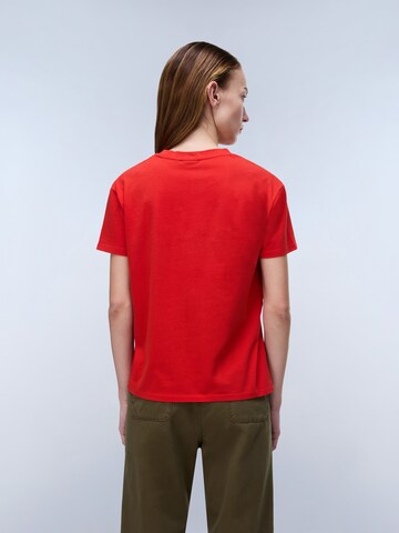 raudona NAPAPIJRI Marškinėliai 'S-ANTIMONY SS W'