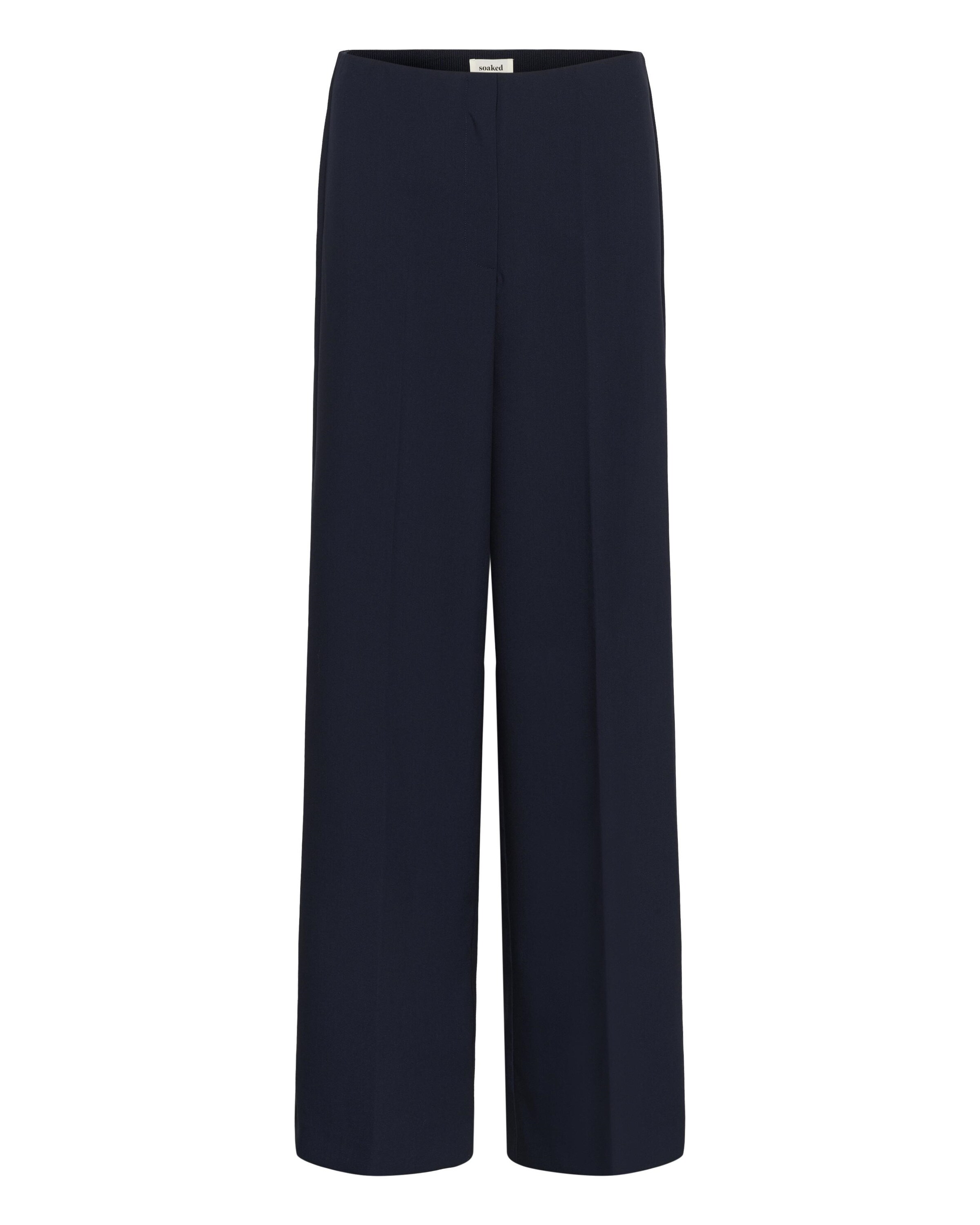 SOAKED IN LUXURY Bukser med fals 'Corinne ' i blå: forside