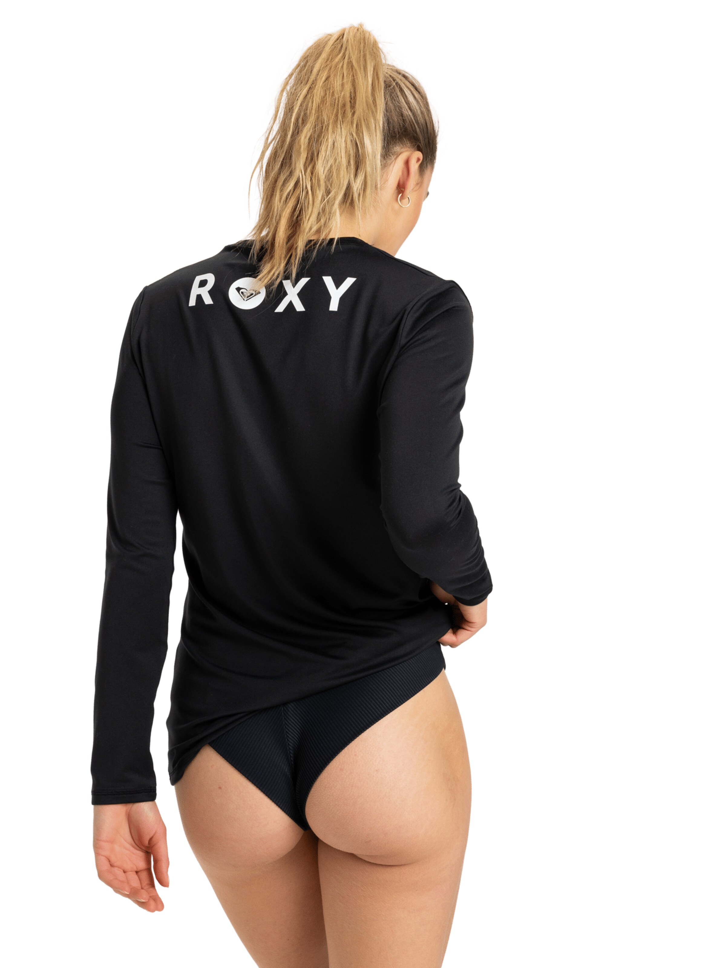 ROXY Shirt 'Happy Waves' in Zwart