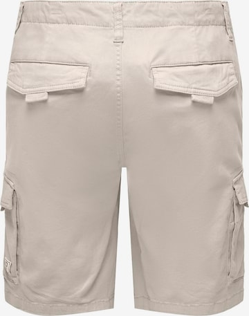 Only & Sons Regular Shorts 'Dean-Mike' in Beige