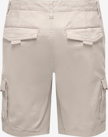 Only & Sons Regular Cargobroek 'Dean-Mike' in Beige