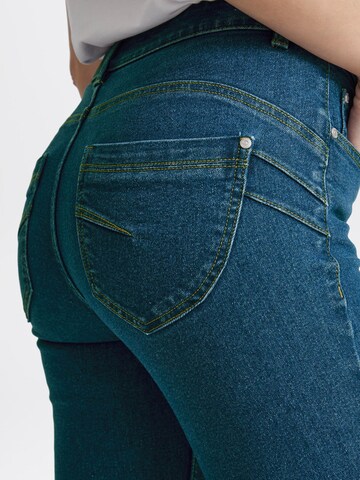 Fransa Slim fit Jeans ' FRFXDENIMA PAM' in Blue