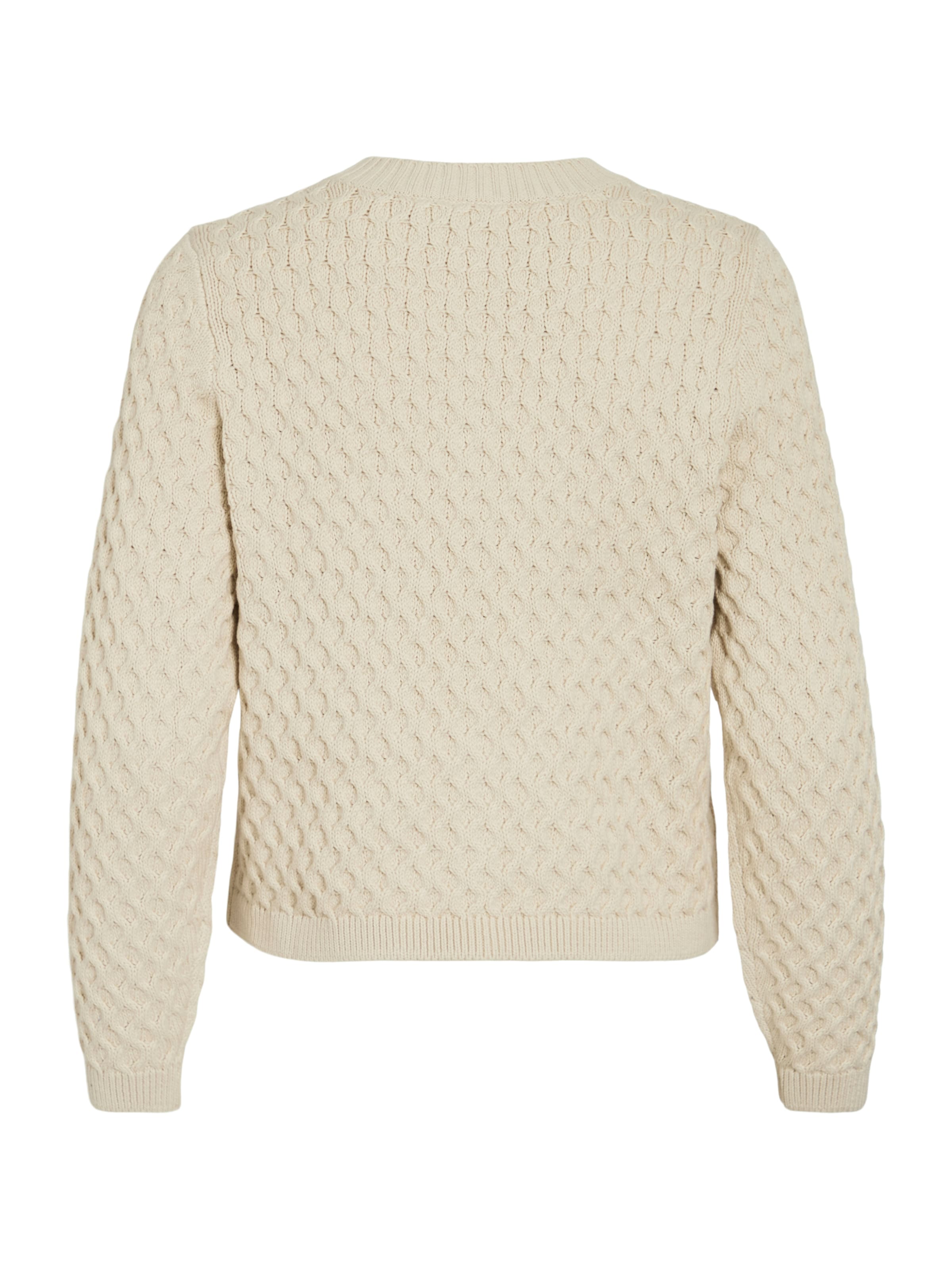 VILA Плетена жилетка 'VIKALI' в бежово