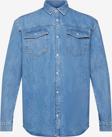 ESPRIT Comfort Fit Hemd in Blau: predná strana