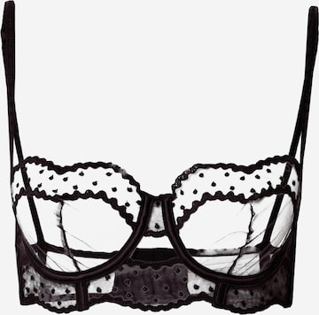 Bustier Soutien-gorge 'EMERVEILLEE' ETAM en noir : devant