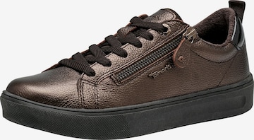 Baskets basses Tamaris en marron : devant