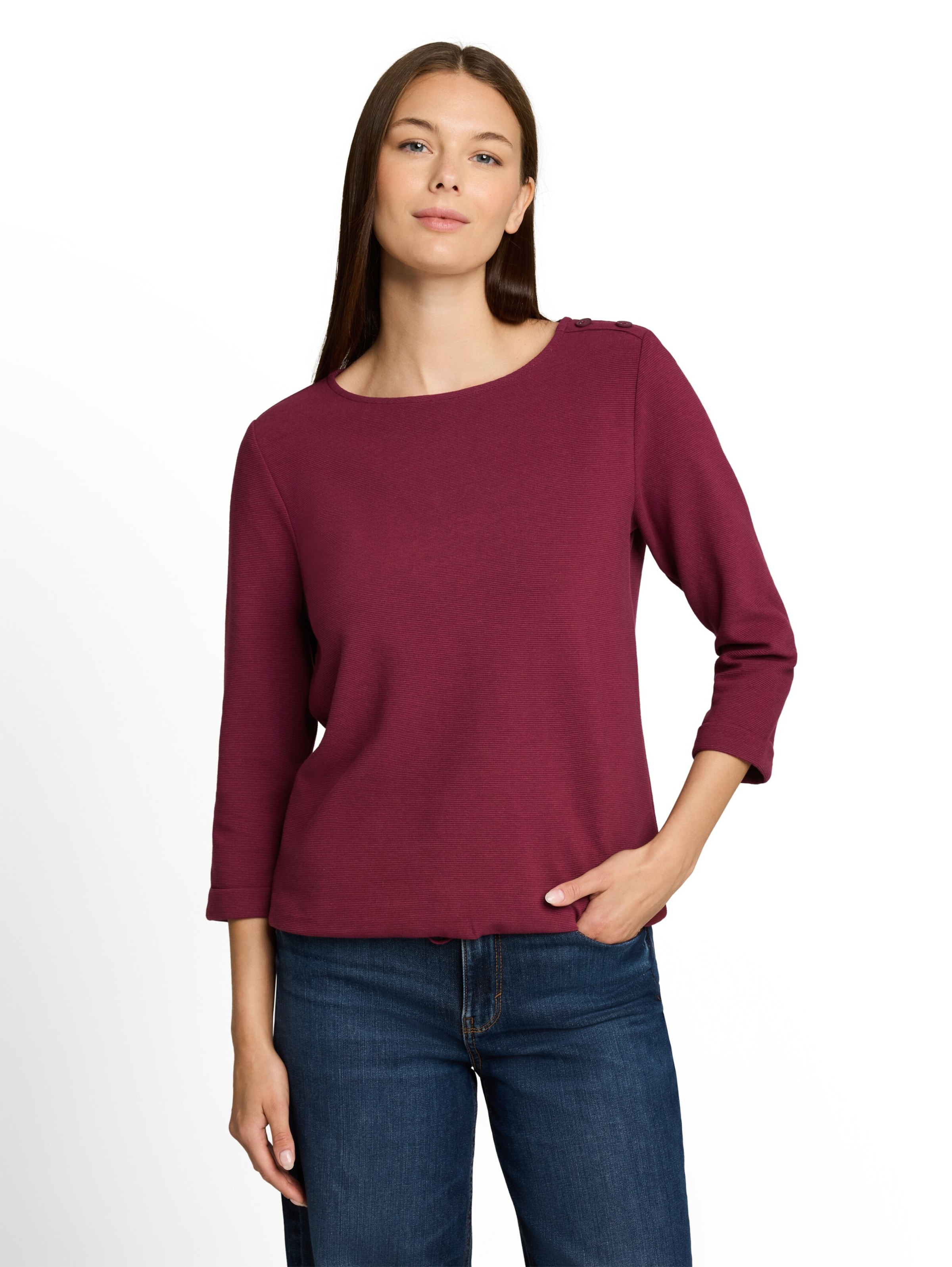 TOM TAILOR Shirt in Red: front
