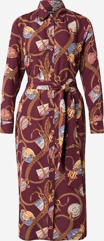 Lauren Ralph Lauren Рокля тип риза 'FAYELLA' в червено: отпред