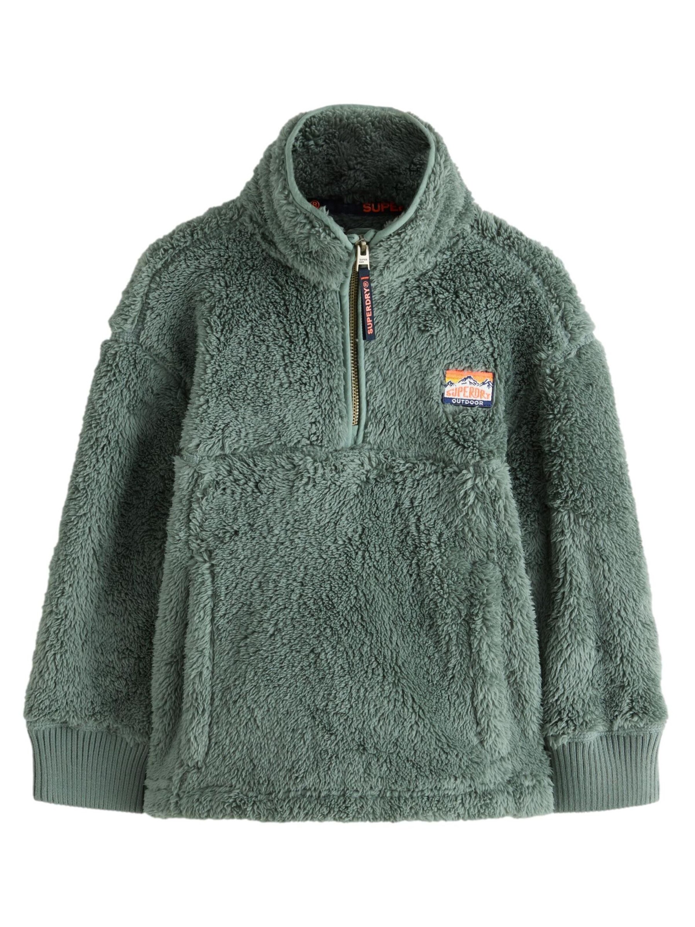 Superdry Sweter w kolorze zielony: przód