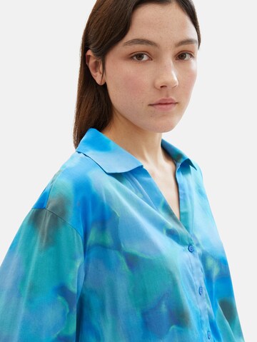 TOM TAILOR DENIM Blouse in Blauw