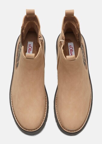 s.Oliver Chelsea boots in Bruin