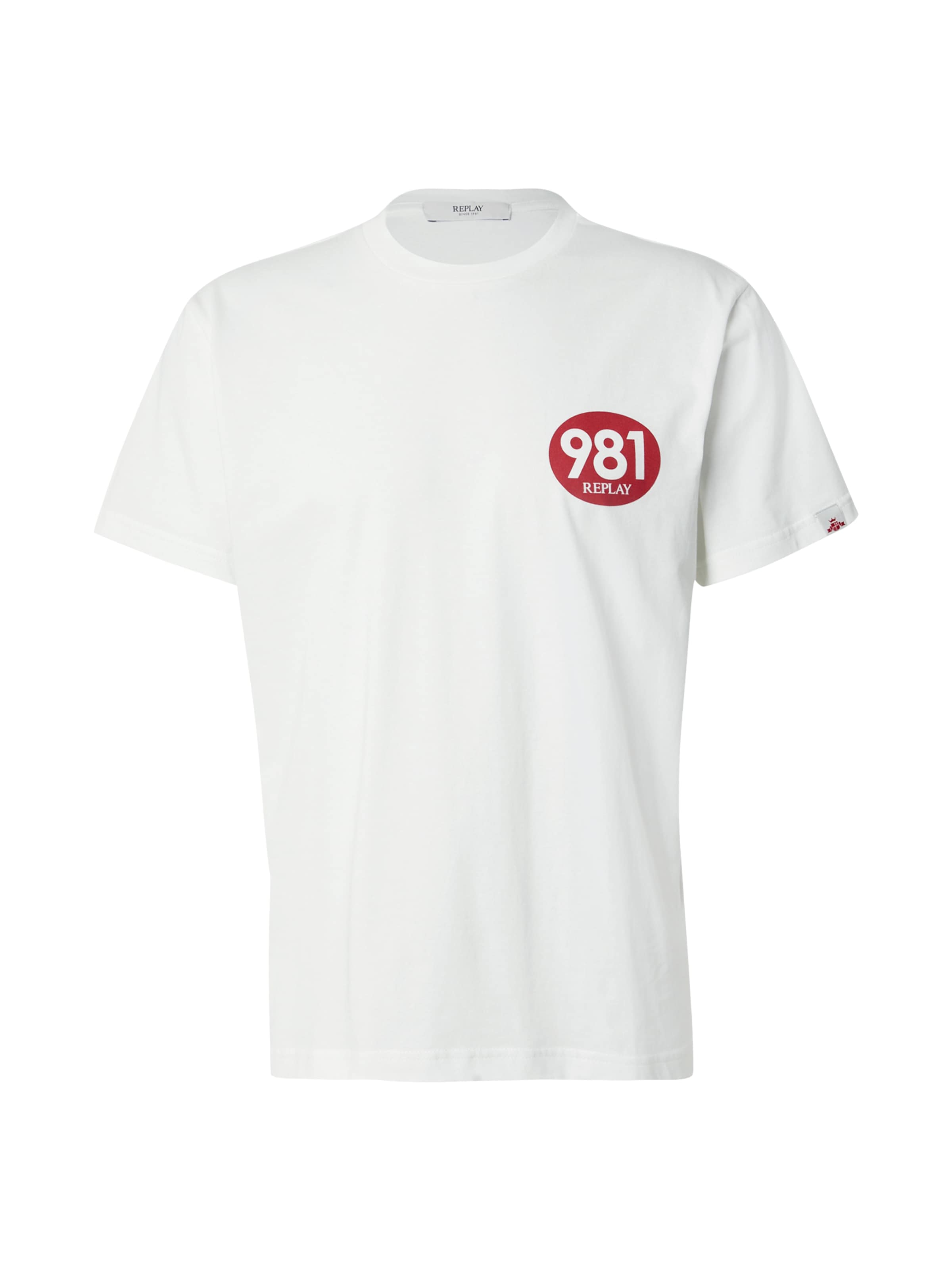 balts REPLAY T-Krekls: no priekšpuses