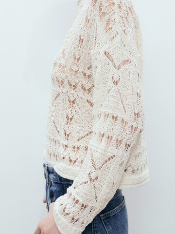 MANGO Sweater 'Joana' in White