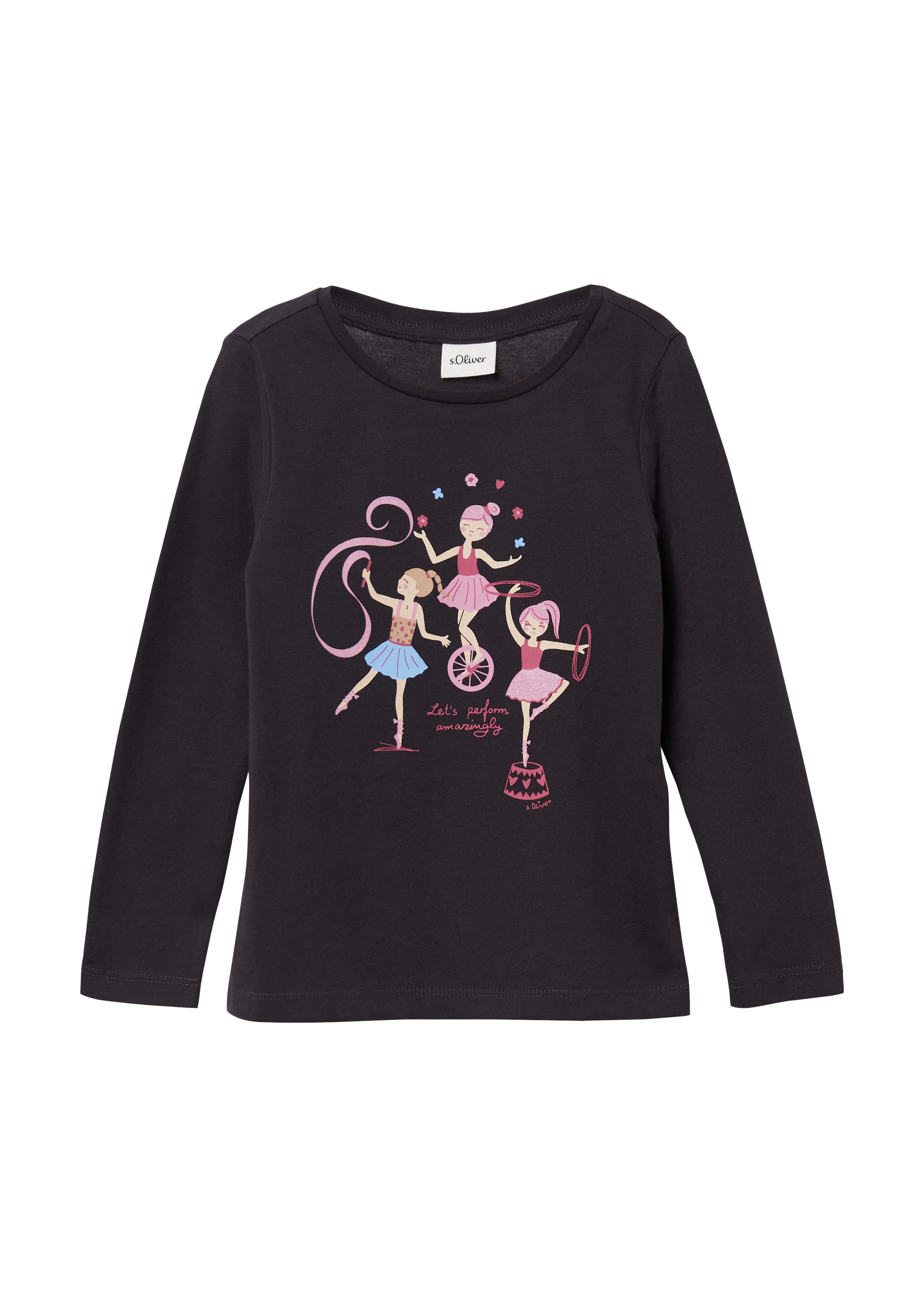 s.Oliver Shirt in Zwart: voorkant