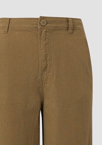 QS Wide Leg Hose in Braun