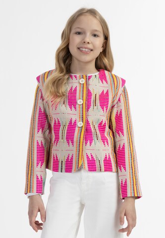 IZIA Between-Season Jacket in Pink: front