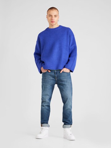 WEEKDAY Pullover 'Teo' in Blau