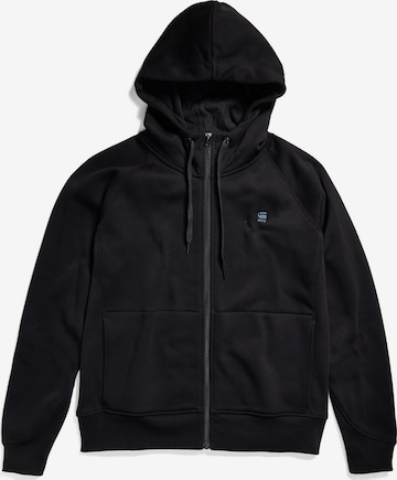 G-Star RAW Zip-Up Hoodie in Black: front