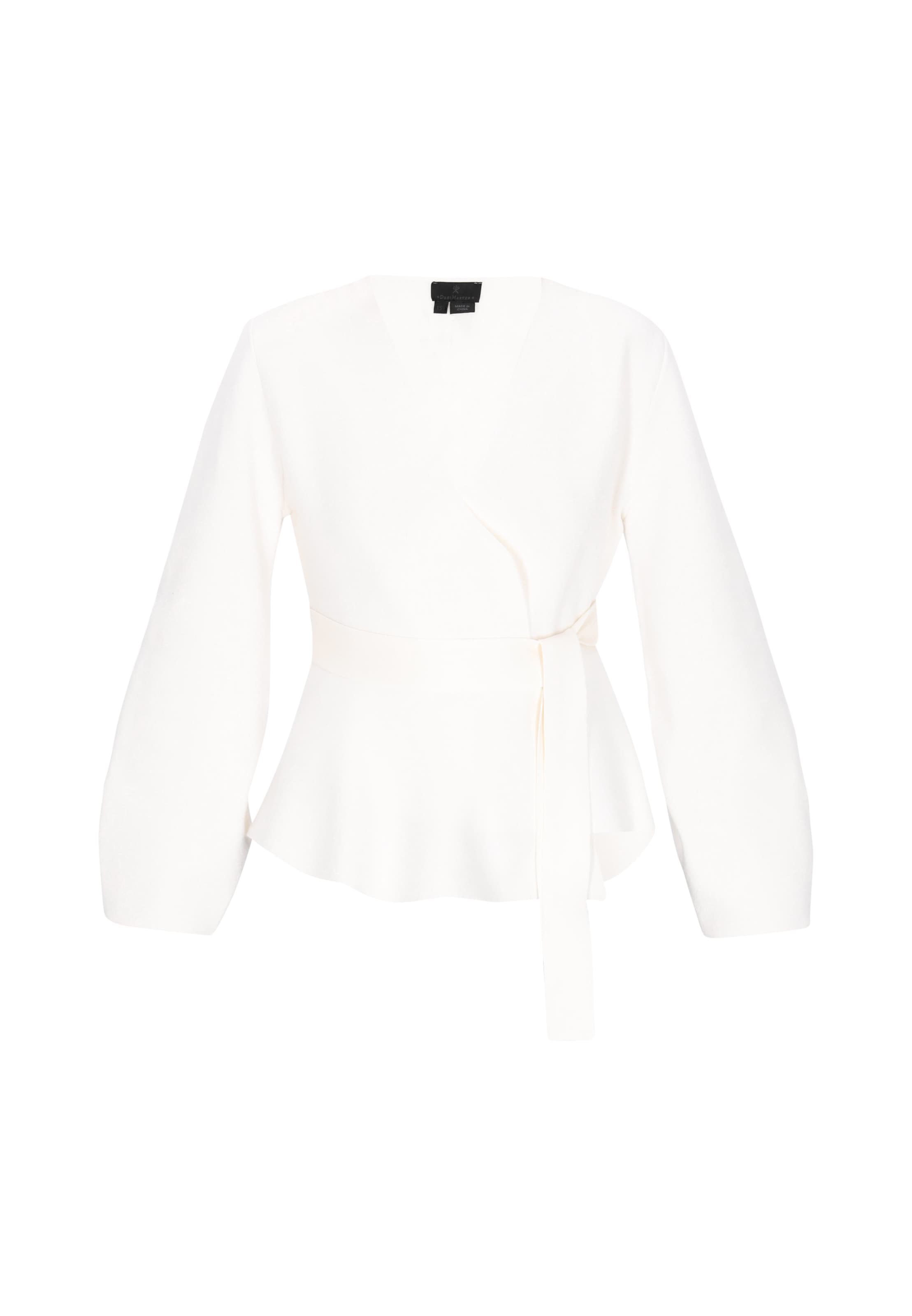 DreiMaster Klassik Neuletakki värissä valkoinen: etupuoli