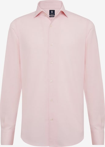 Coupe regular Chemise Boggi Milano en rose : devant