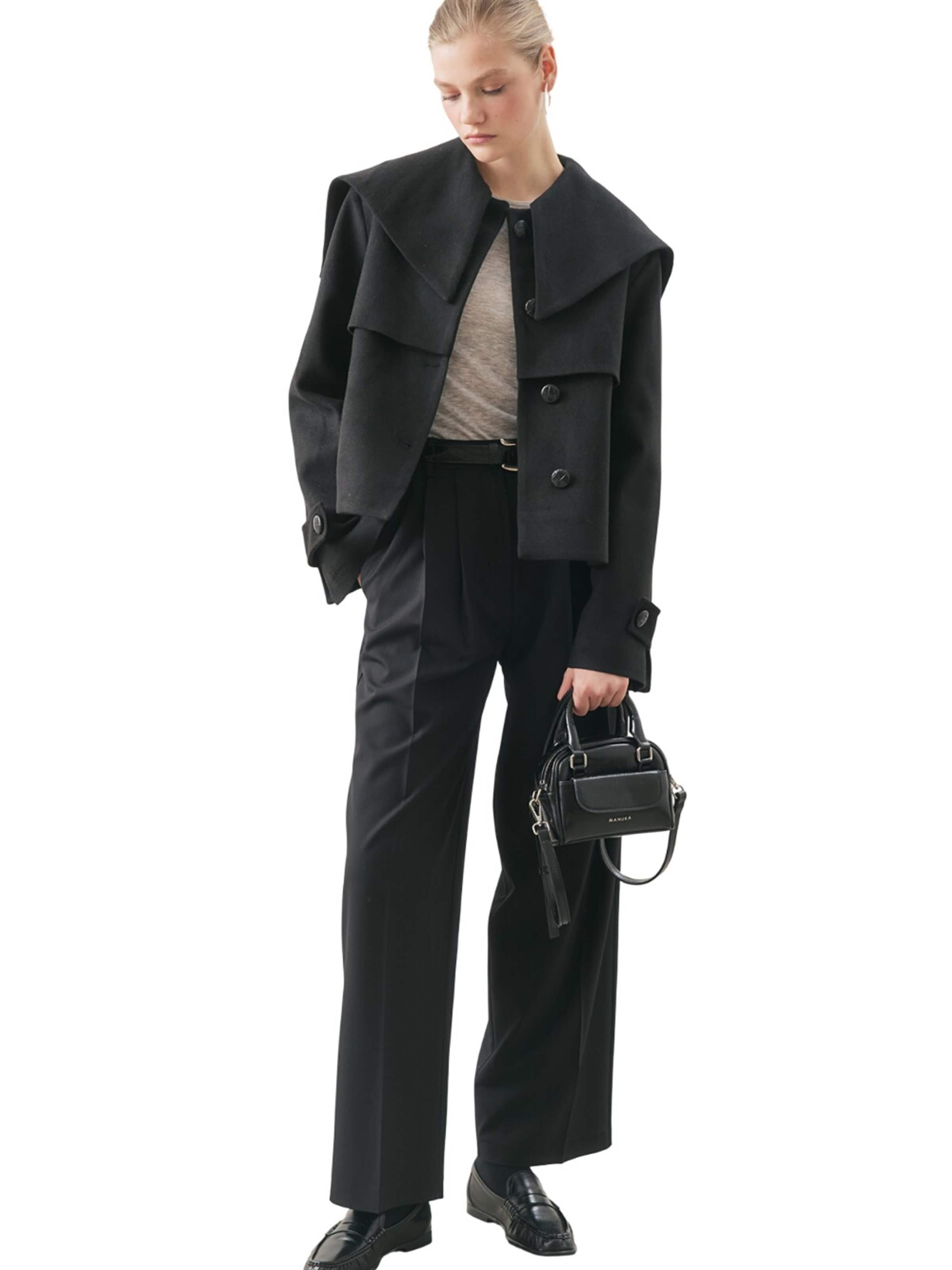 MANUKA Fleece Jacket in Black