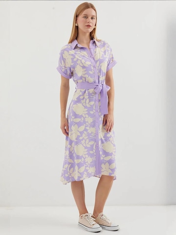 Bigdart - Vestidos camiseiros em roxo