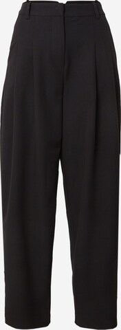 VERO MODA Loose fit Pleat-front trousers 'ISABELLE' in Black: front