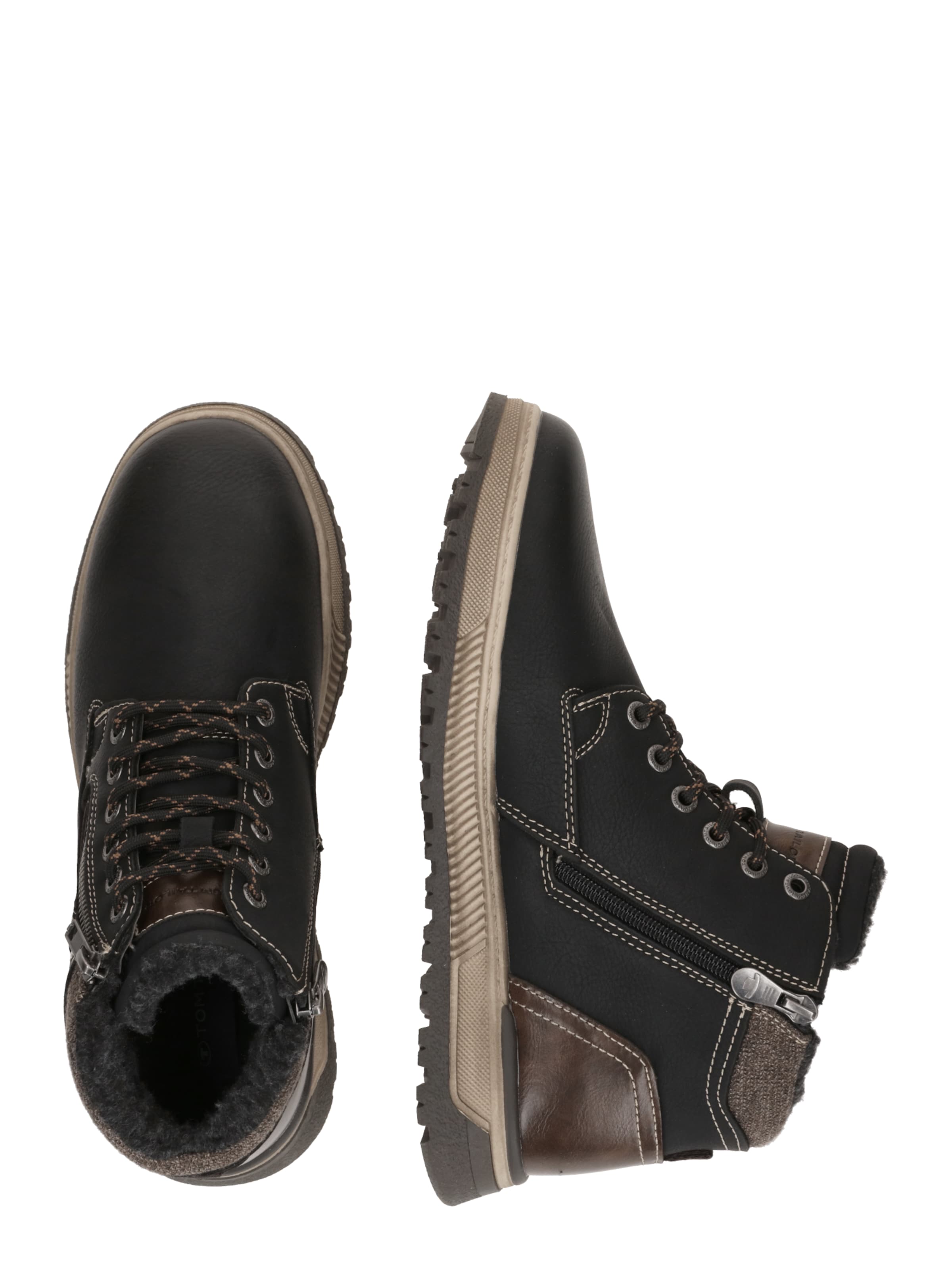 TOM TAILORLežerne čizme - crna boja