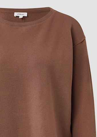 s.Oliver Μπλούζα φούτερ σε καφέ