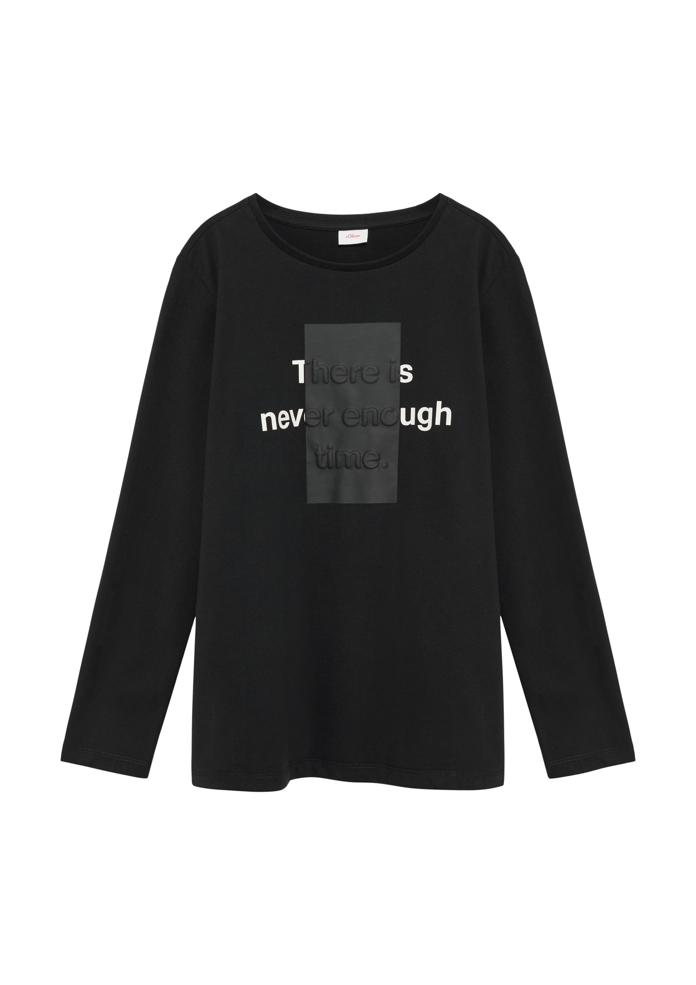 s.Oliver Shirt in Zwart: voorkant