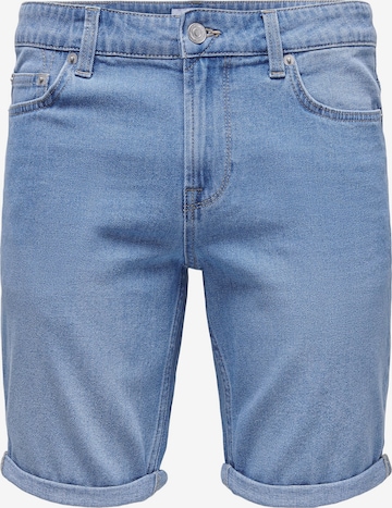 Only & Sons Regular Jeans in Blauw: voorkant